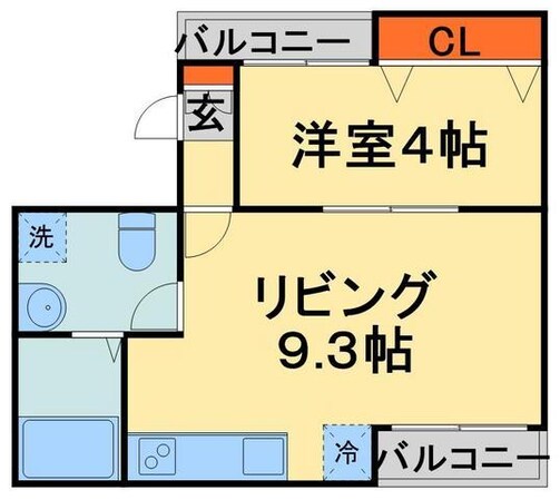 コスモス千葉寺の物件間取画像